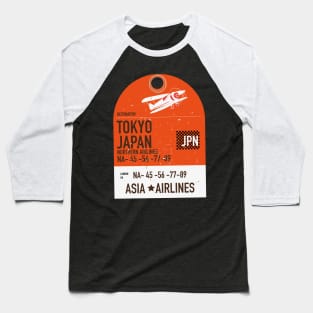Tokyo Japan Travel ticket Baseball T-Shirt